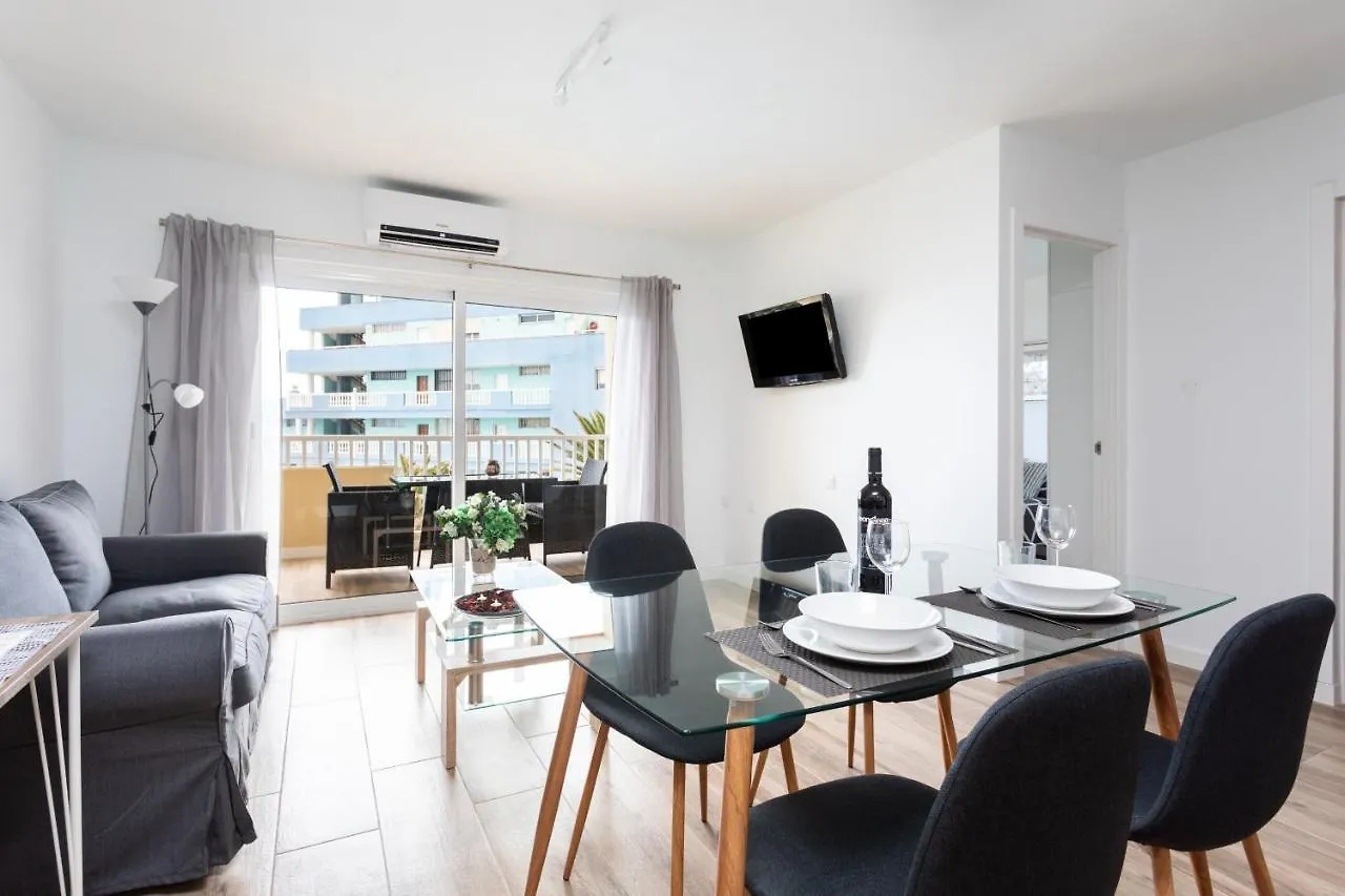 Frontline Las Arenitas With Pool Candelaria Apartment